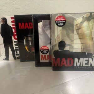 NEW, Sealed Mad Men Seasons 1, 2, 3, and 4 on DVD Bundle